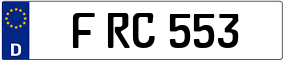 Trailer License Plate